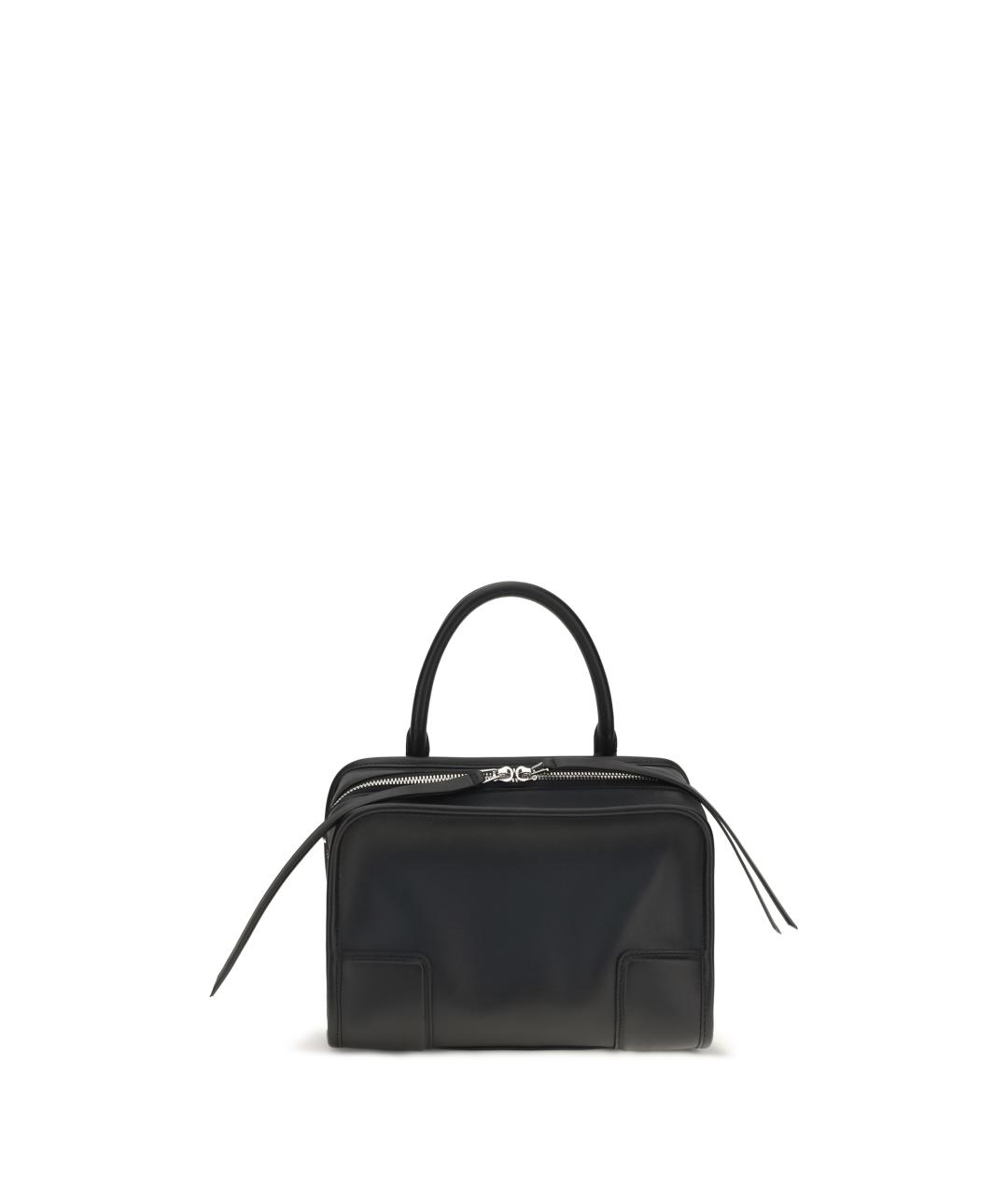 LOEWE Черная кожаная сумка тоут, фото 1