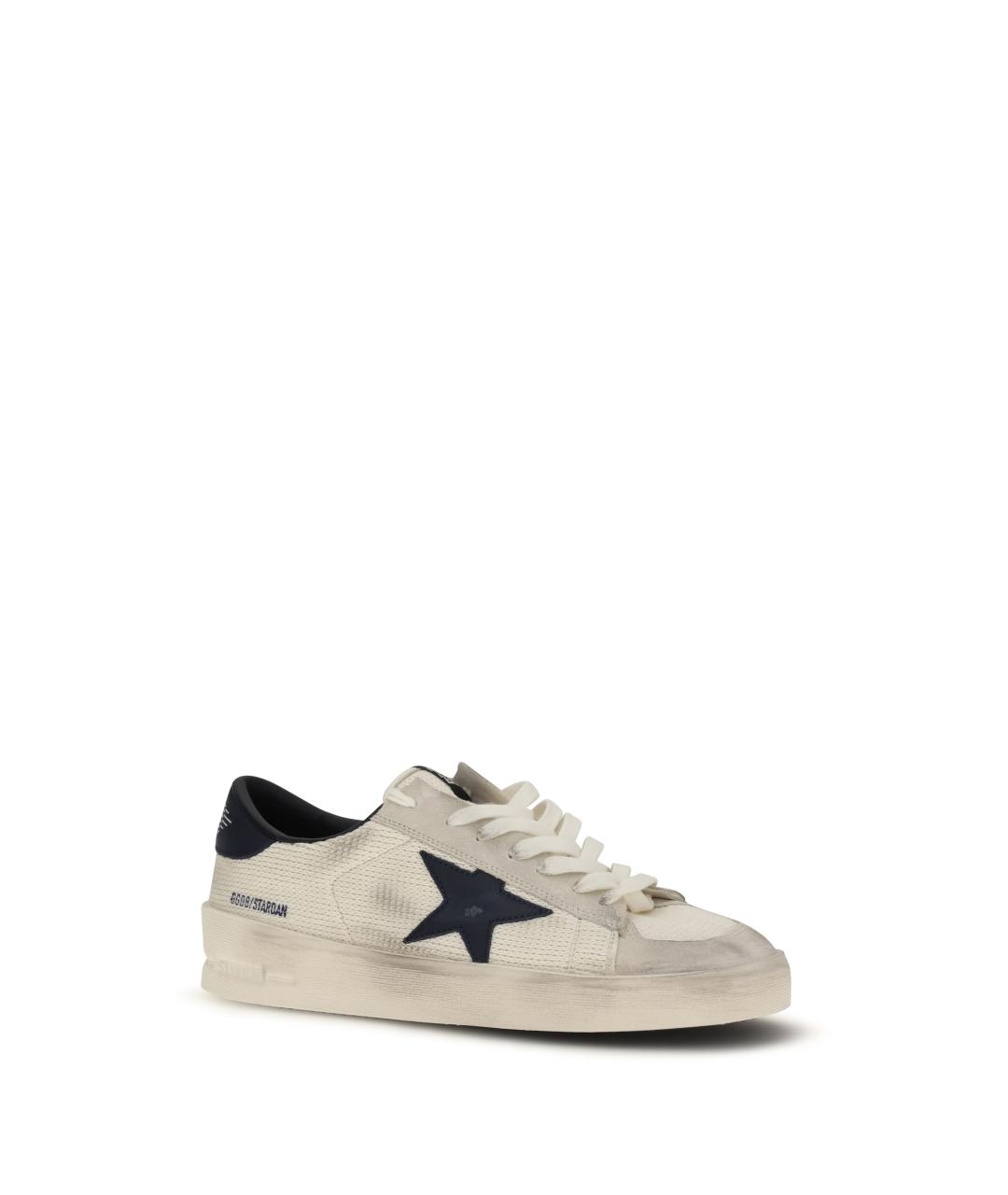 GOLDEN GOOSE Бежевые синтетические низкие кроссовки / кеды, фото 2