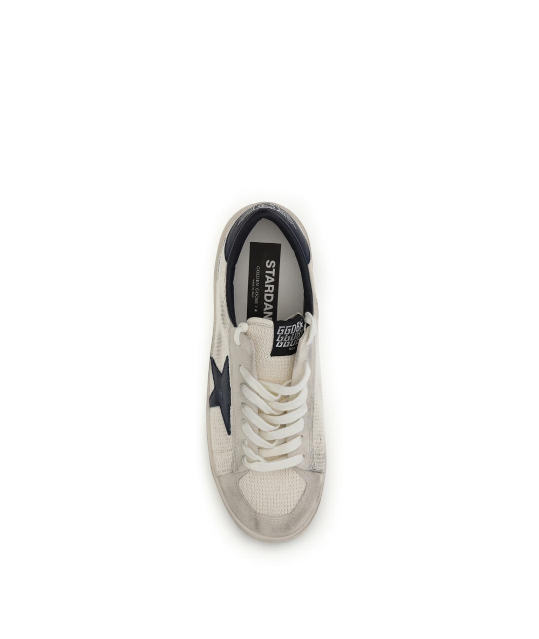 GOLDEN GOOSE Бежевые синтетические низкие кроссовки / кеды, фото 4
