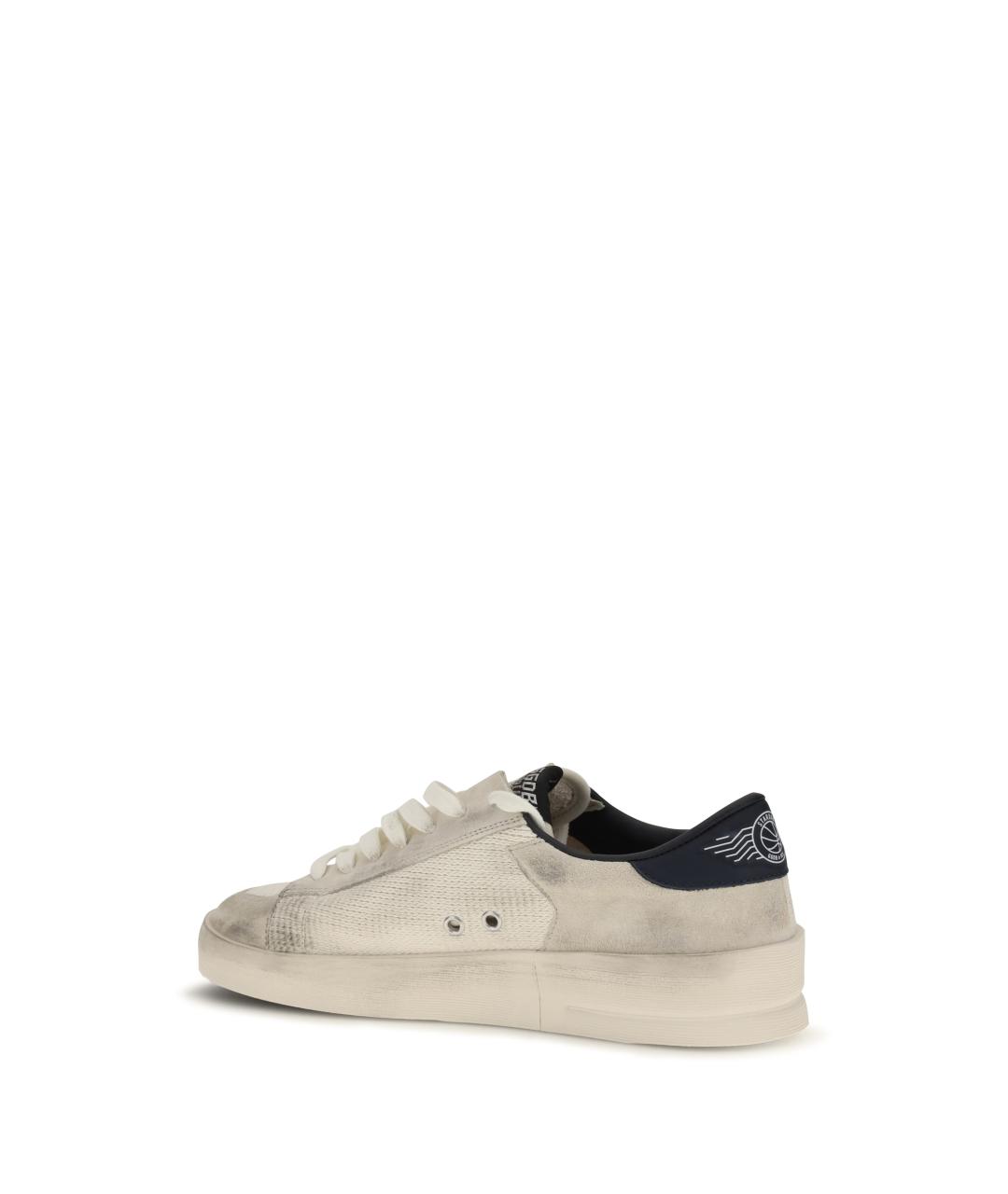 GOLDEN GOOSE Бежевые синтетические низкие кроссовки / кеды, фото 3