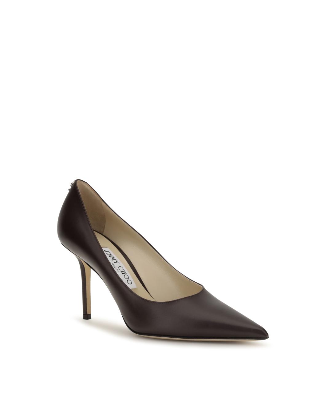 JIMMY CHOO Коричневые кожаные туфли, фото 2