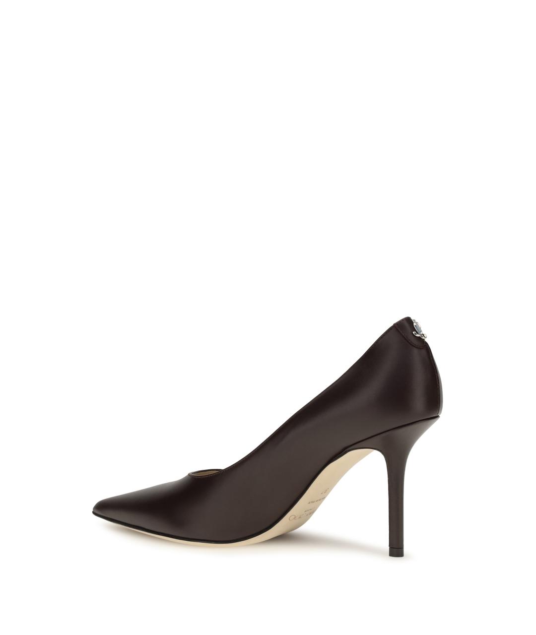 JIMMY CHOO Коричневые кожаные туфли, фото 3
