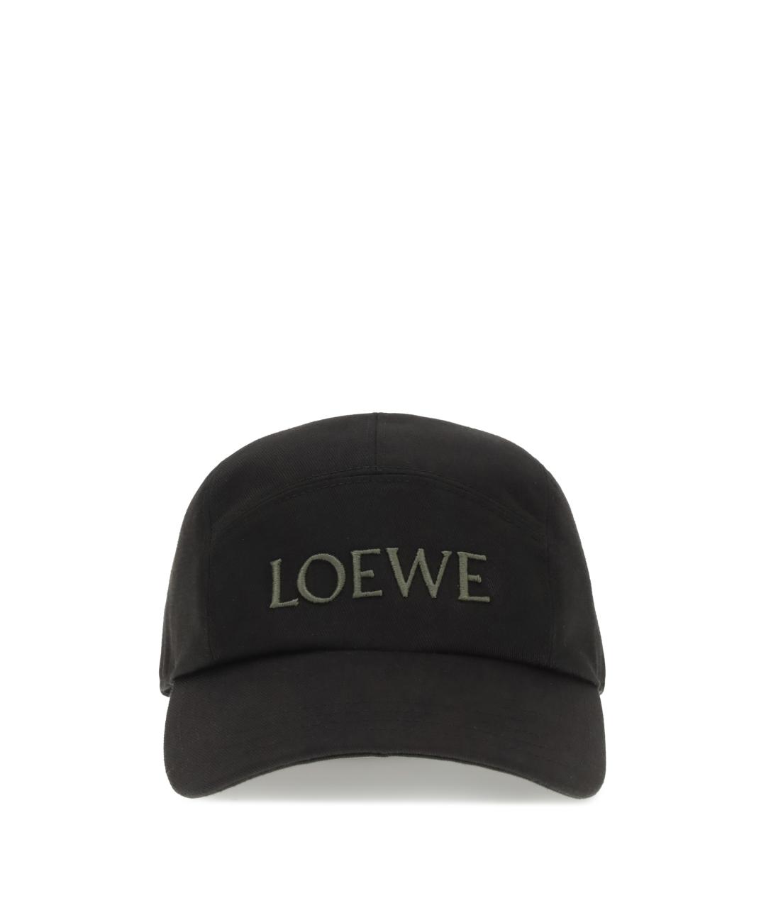 LOEWE Черная хлопковая кепка/бейсболка, фото 1