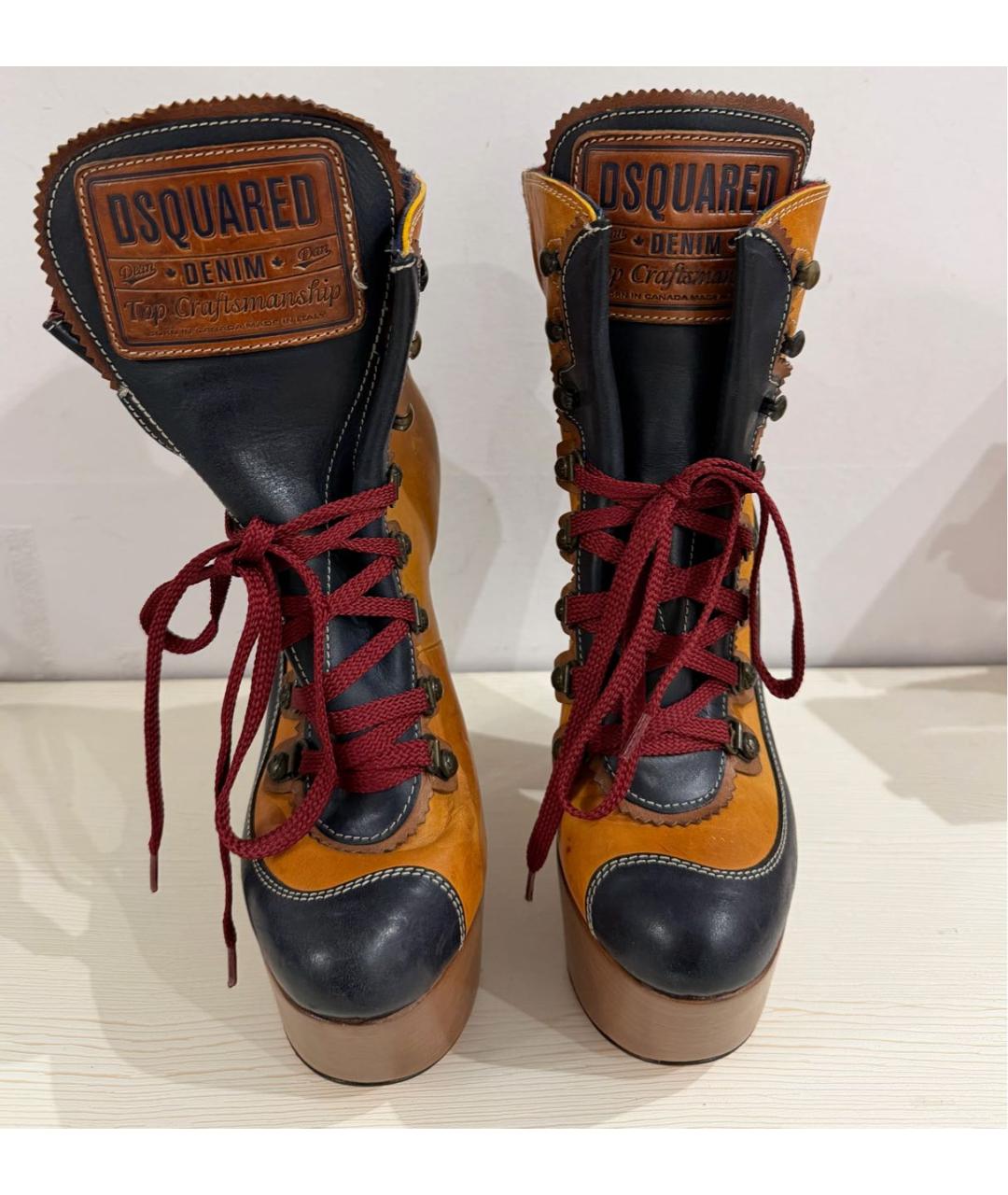 DSQUARED2 Мульти кожаные полусапоги, фото 3