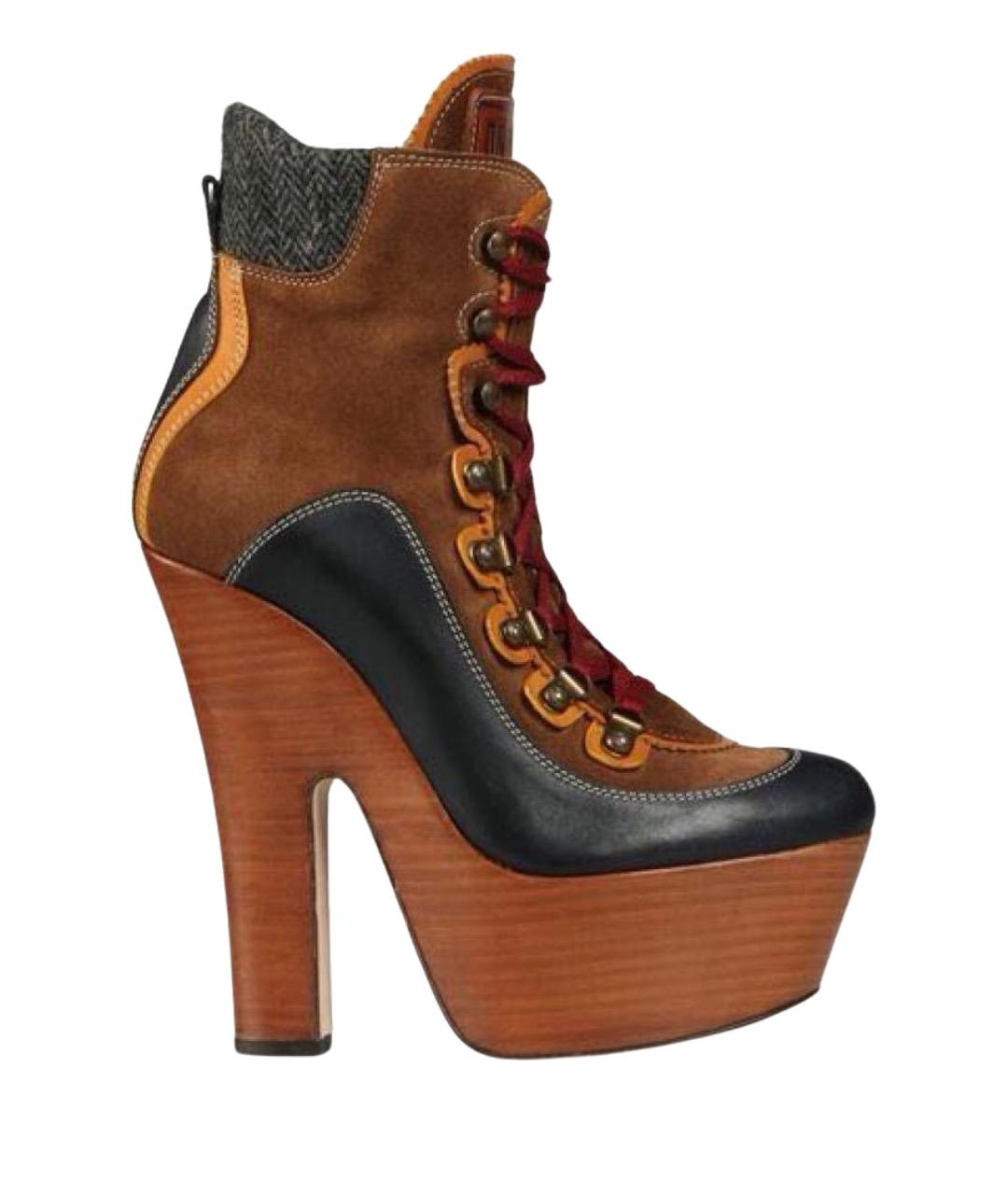 DSQUARED2 Мульти кожаные полусапоги, фото 1