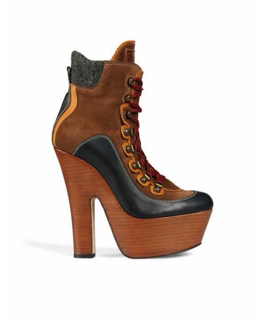 DSQUARED2 Мульти кожаные полусапоги, фото 9