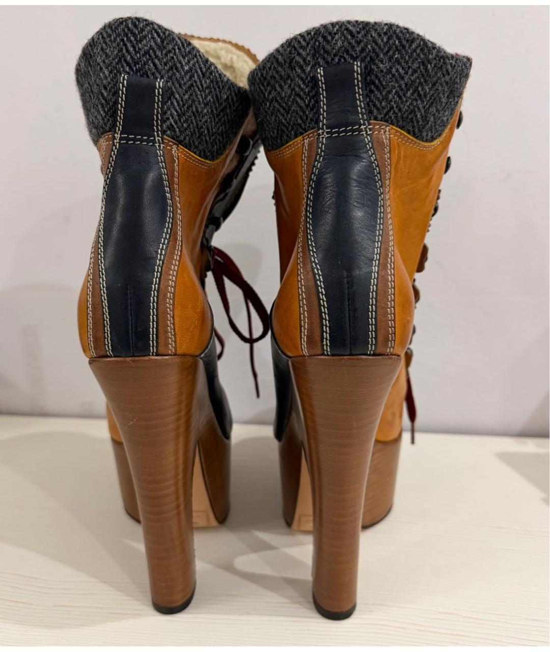 DSQUARED2 Мульти кожаные полусапоги, фото 6