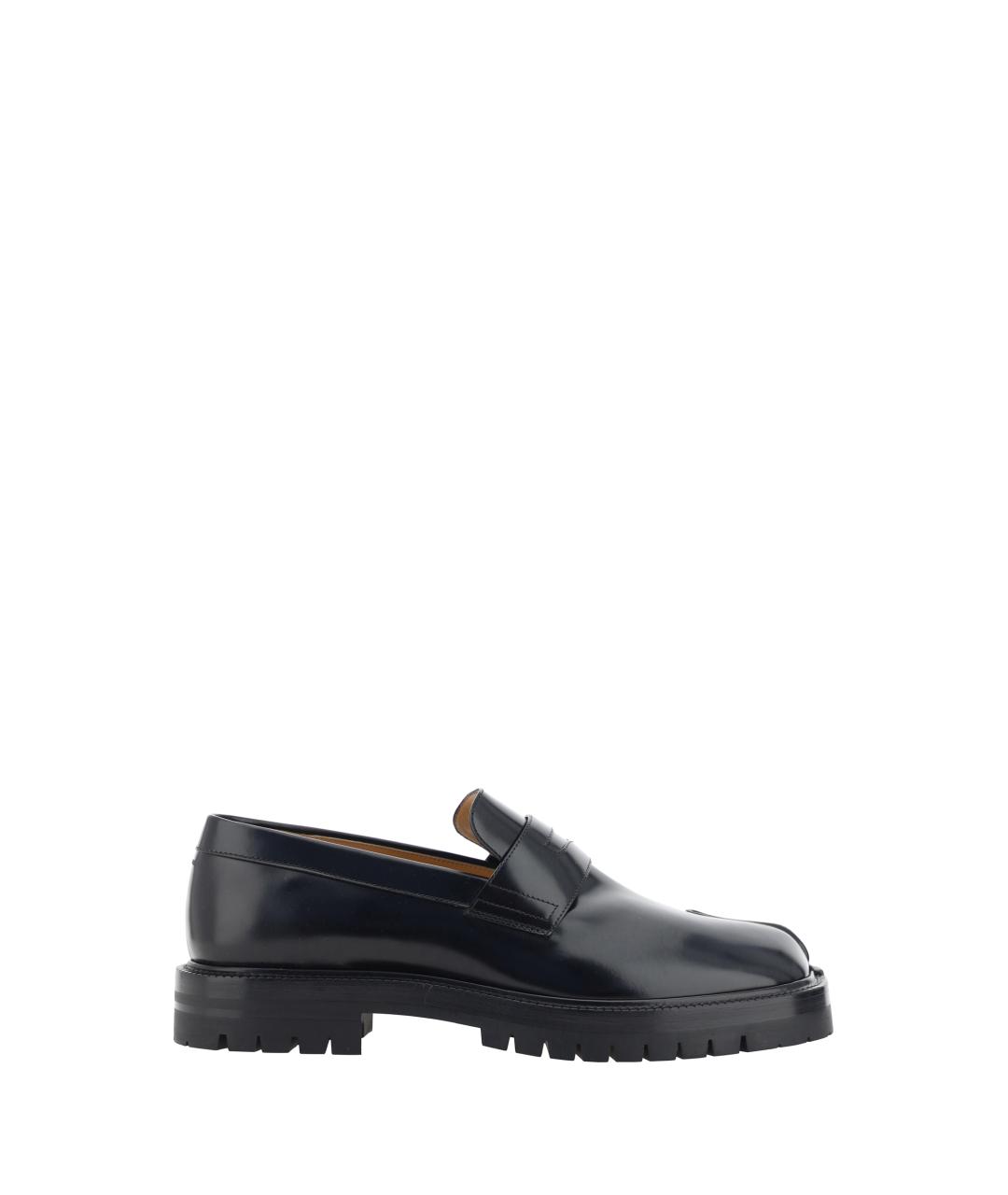 MAISON MARGIELA Черные кожаные лоферы, фото 1