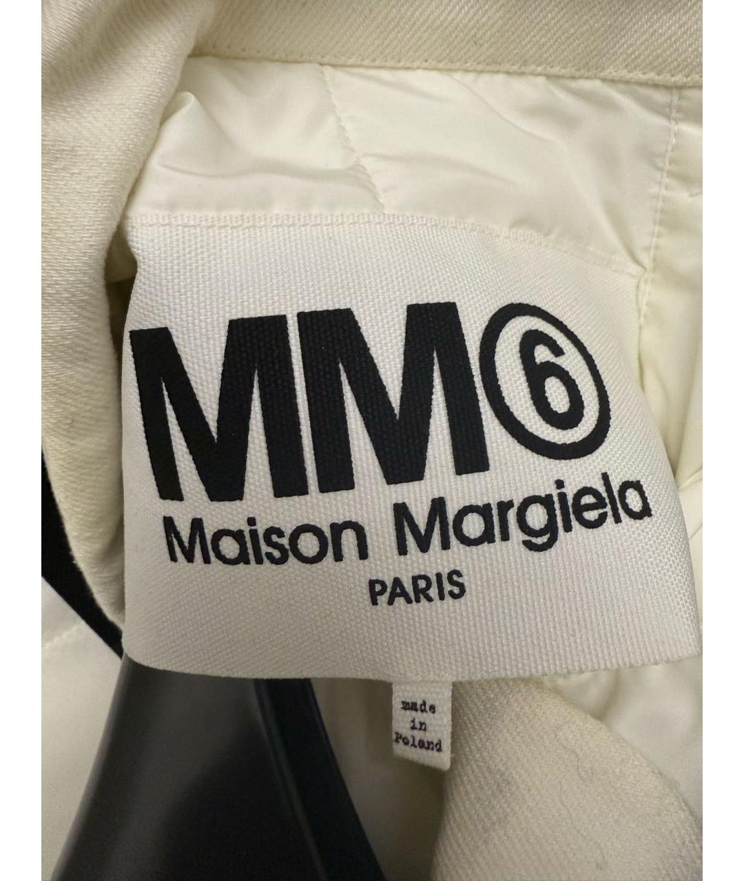 MM6 MAISON MARGIELA Белое полиэстеровое платье, фото 4