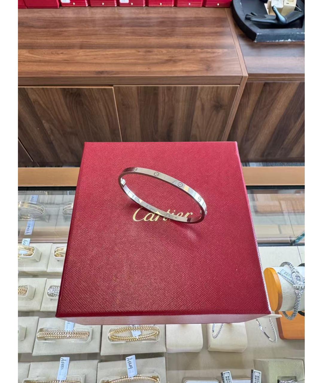 CARTIER Серебряный браслет из белого золота, фото 5