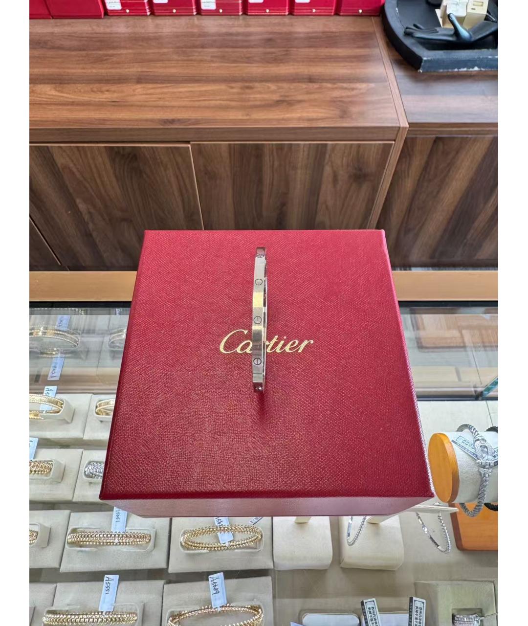 CARTIER Серебряный браслет из белого золота, фото 3