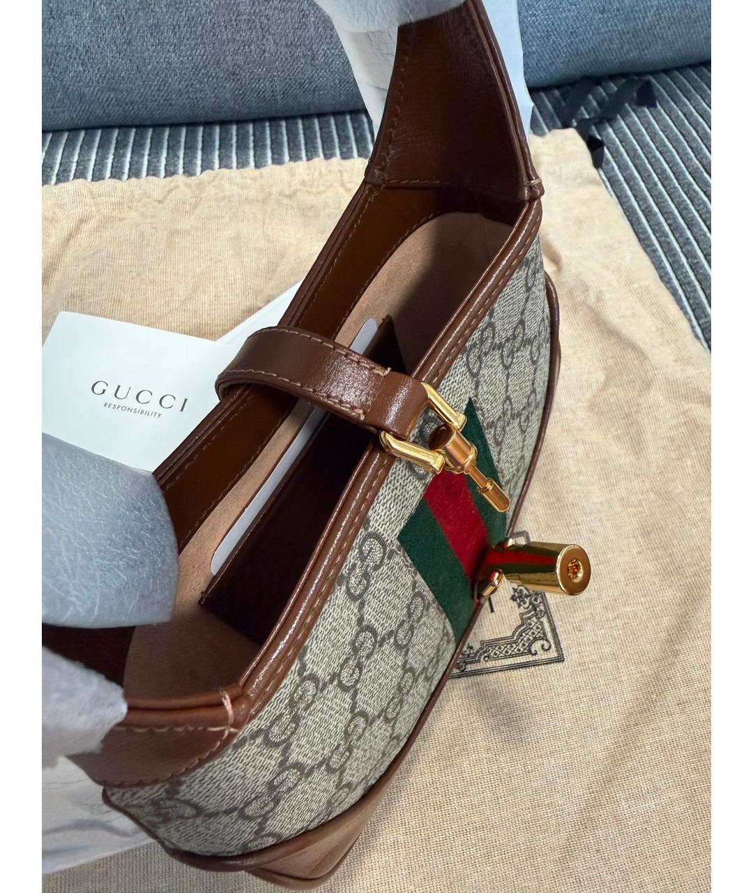 GUCCI Мульти канва сумка с короткими ручками, фото 4