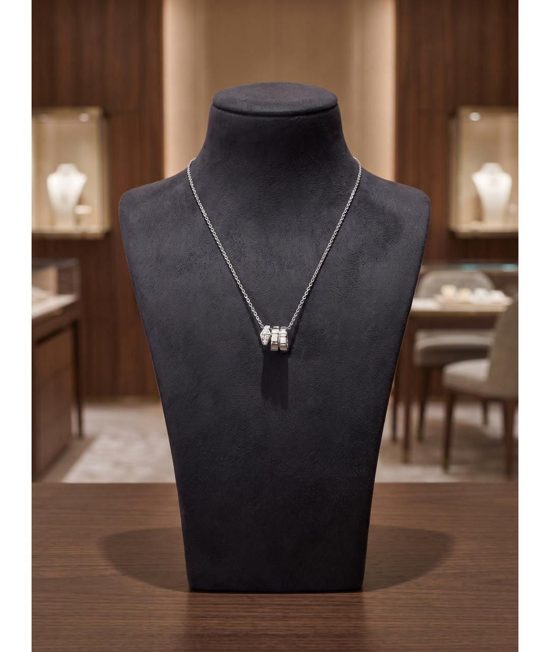 BVLGARI Серебряная подвеска из белого золота, фото 4