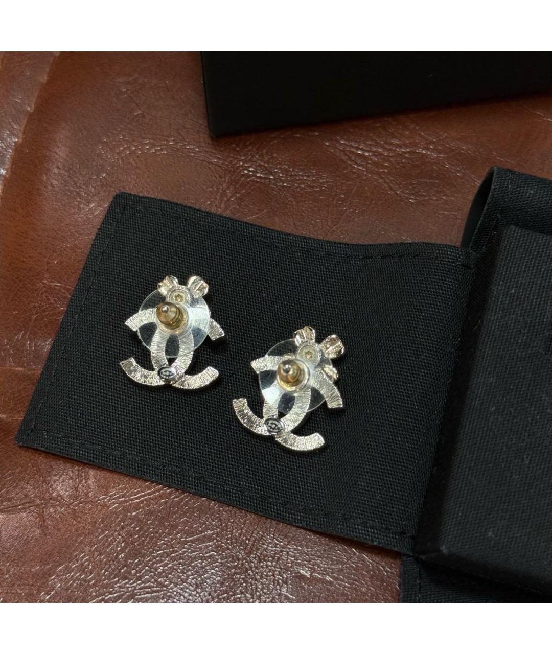 CHANEL Серебряные серьги, фото 3