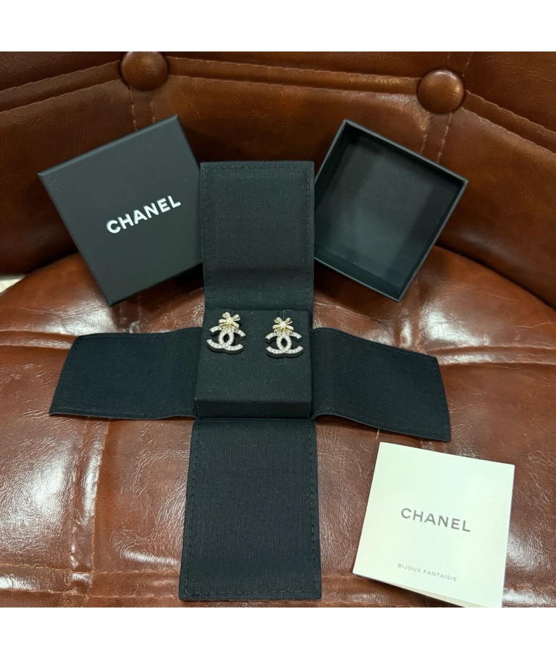 CHANEL Серебряные серьги, фото 5