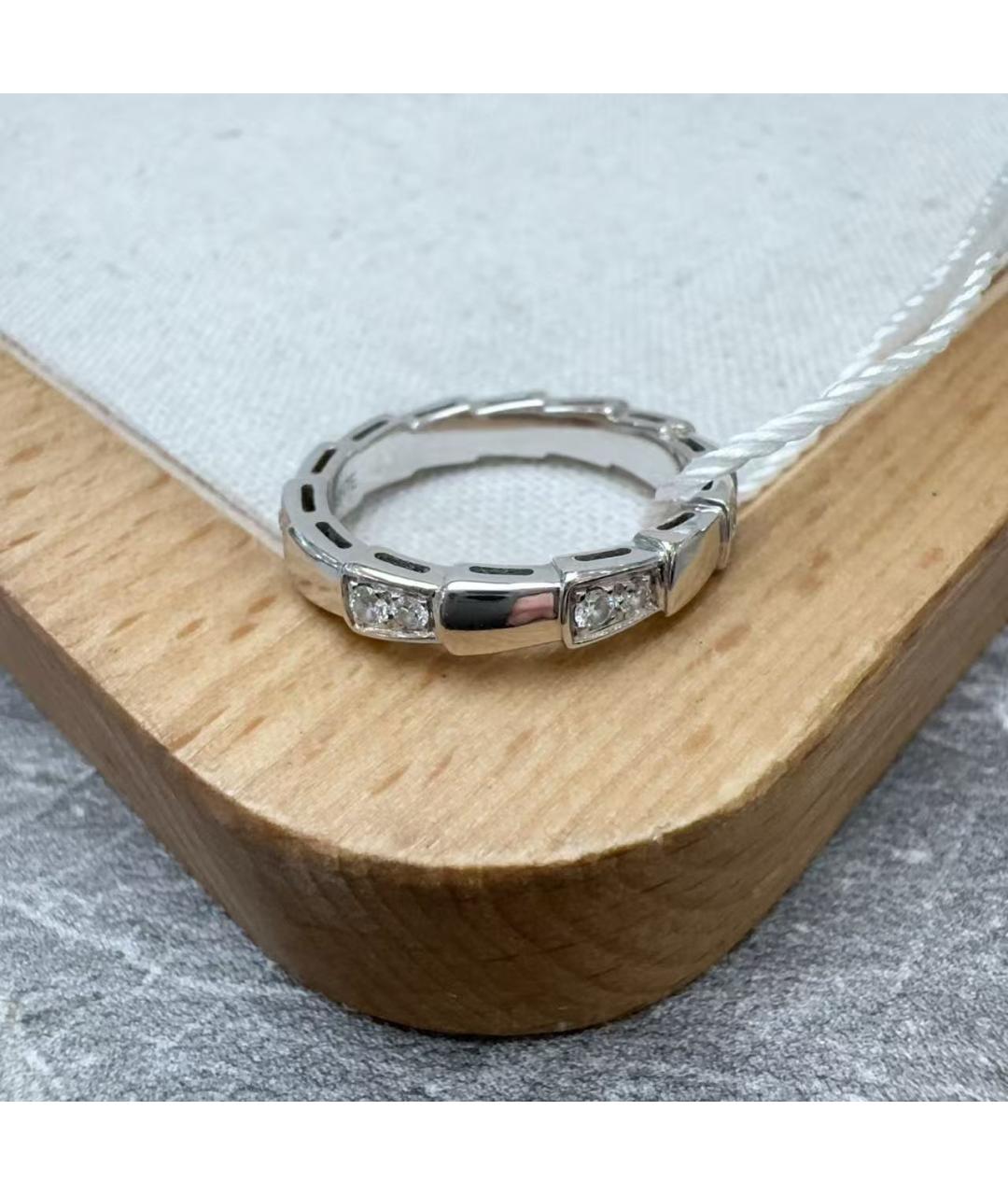 BVLGARI Серебряное кольцо из белого золота, фото 2