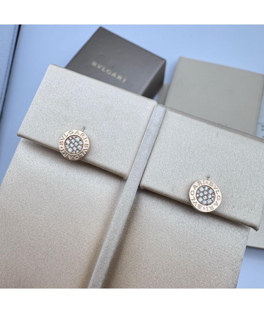 BVLGARI Золотые серьги из розового золота, фото 5