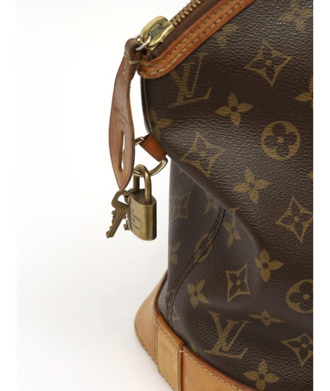 LOUIS VUITTON Коричневая сумка с короткими ручками, фото 3