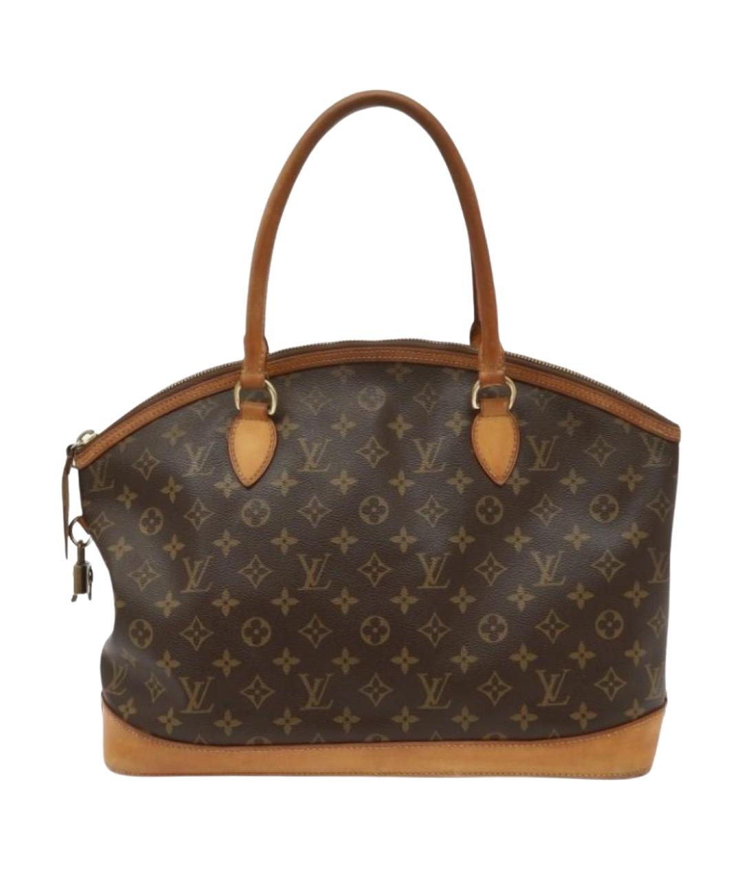 LOUIS VUITTON Коричневая сумка с короткими ручками, фото 1