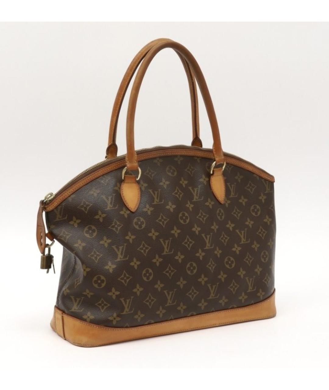 LOUIS VUITTON Коричневая сумка с короткими ручками, фото 2