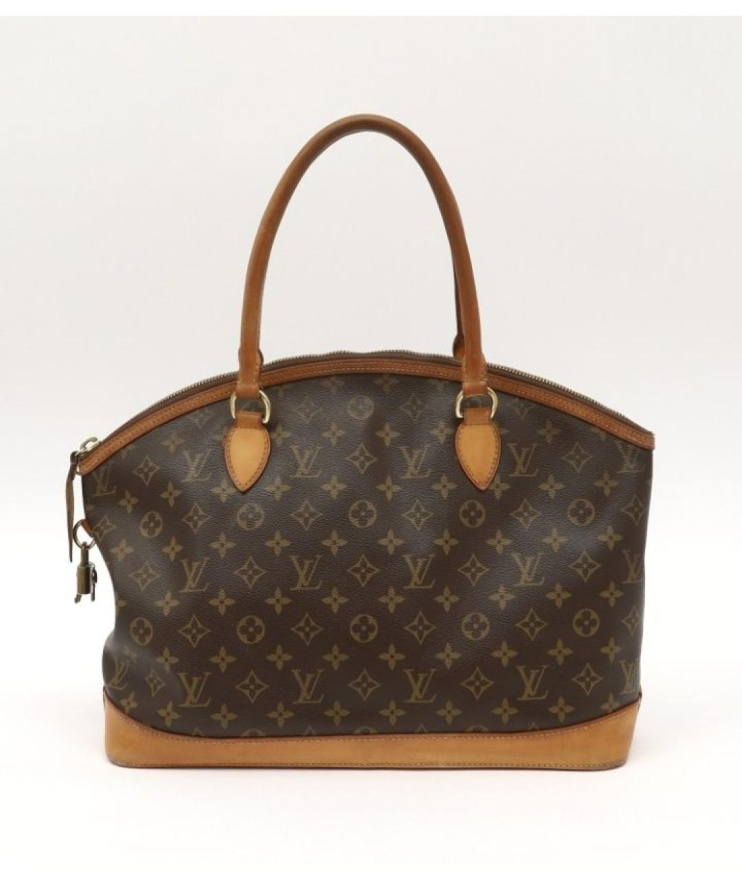 LOUIS VUITTON Коричневая сумка с короткими ручками, фото 4