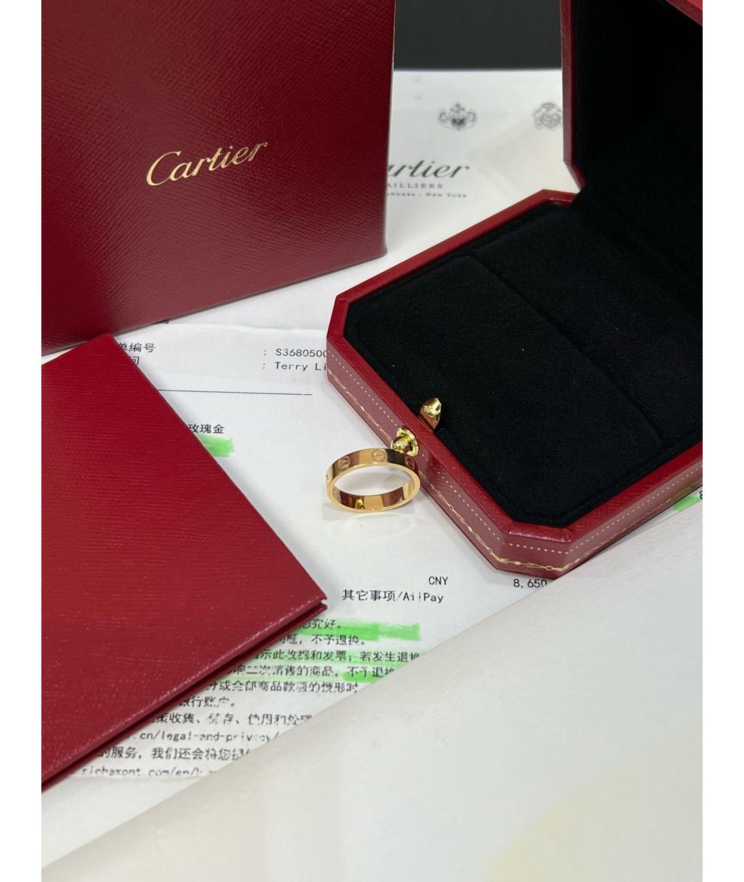 CARTIER Золотое кольцо из розового золота, фото 6