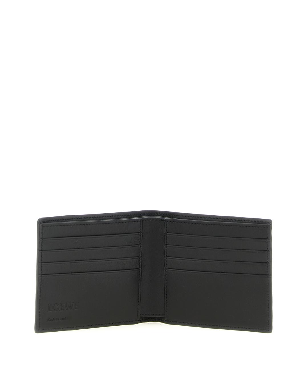 LOEWE Черный кожаный кошелек, фото 3