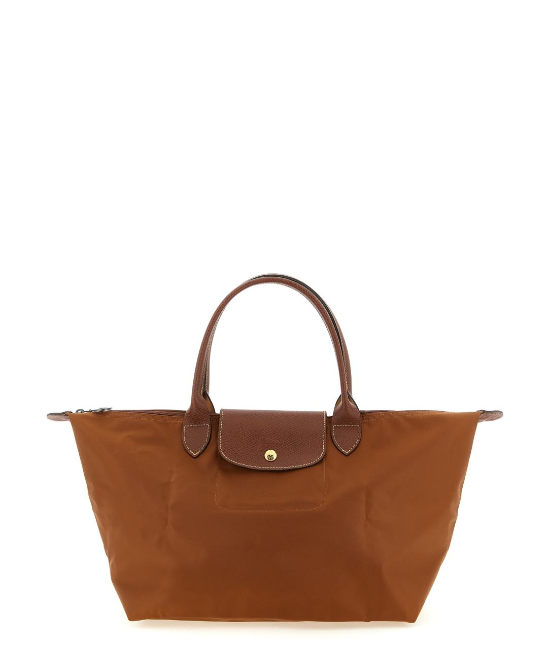 LONGCHAMP Коричневая синтетическая сумка тоут, фото 1