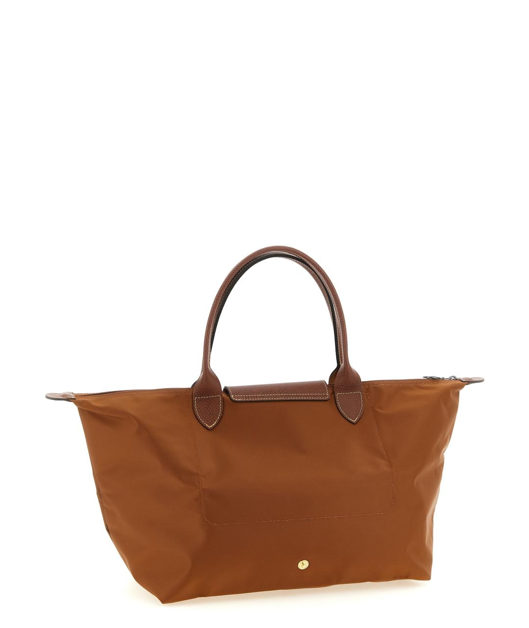 LONGCHAMP Коричневая синтетическая сумка тоут, фото 2