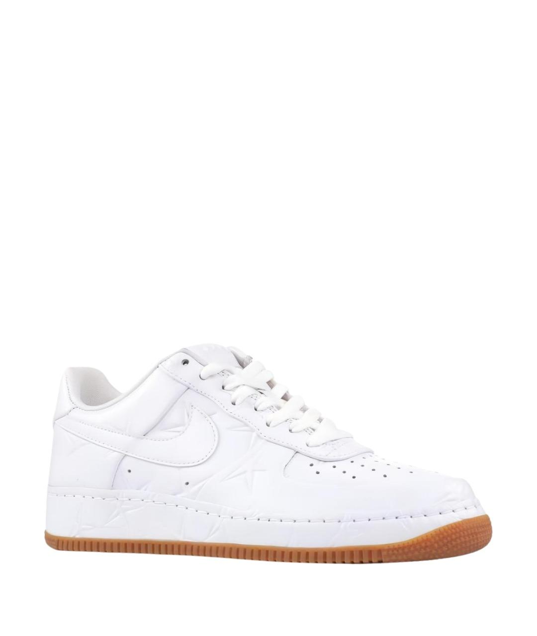 NIKE Белые кожаные низкие кроссовки / кеды, фото 1