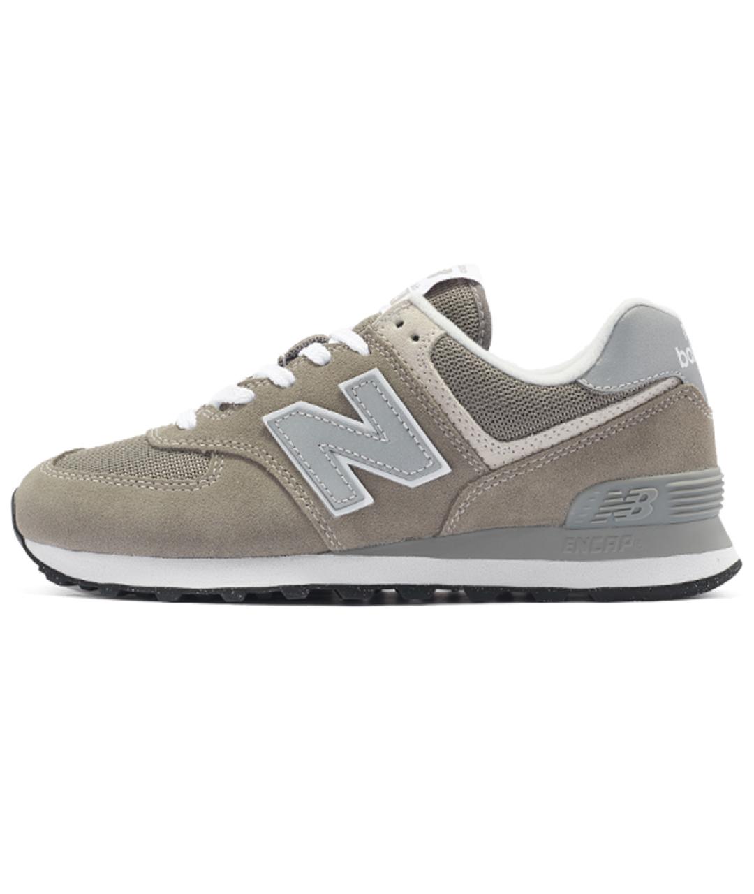 NEW BALANCE Серые замшевые кроссовки, фото 2