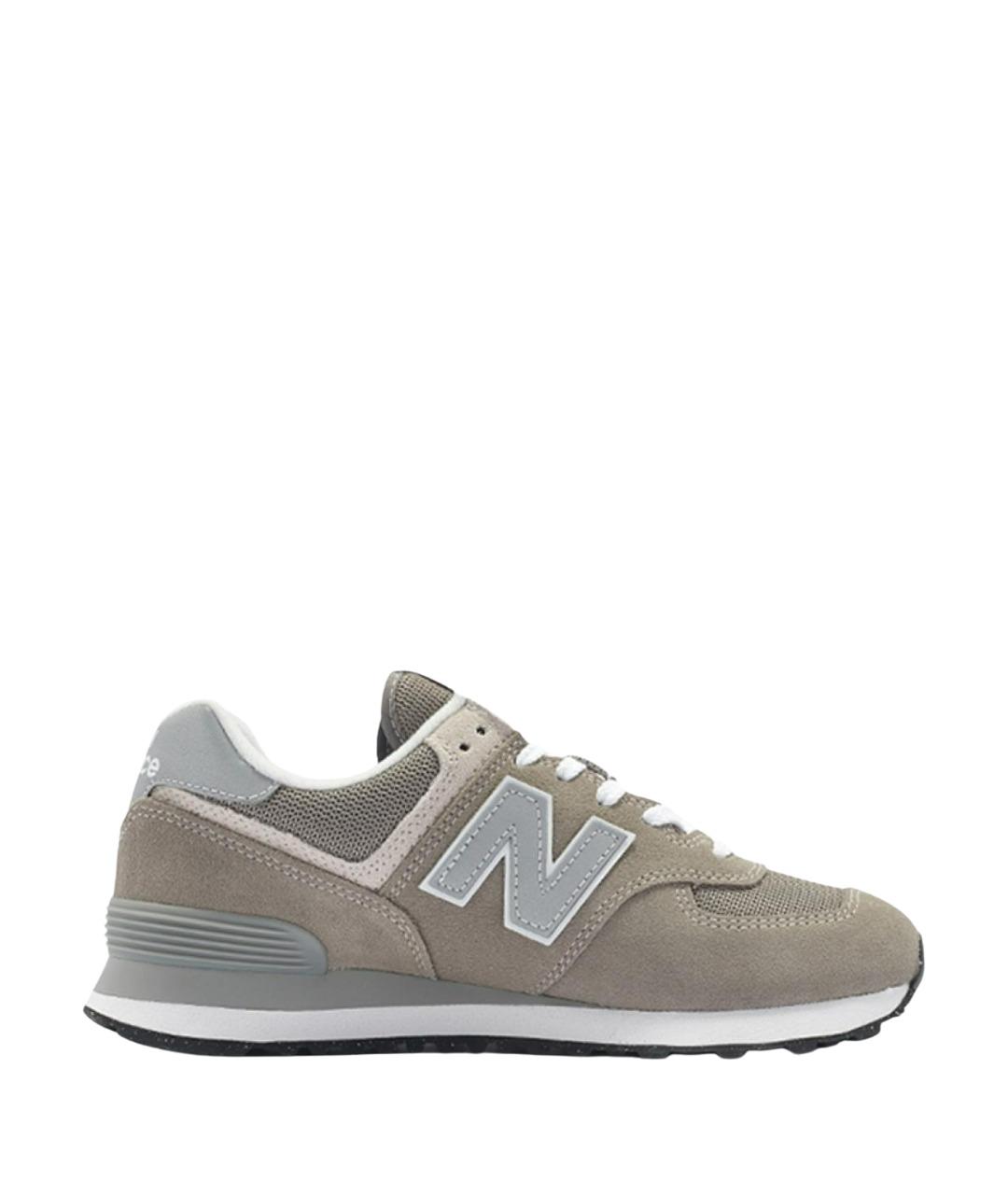 NEW BALANCE Серые замшевые кроссовки, фото 1