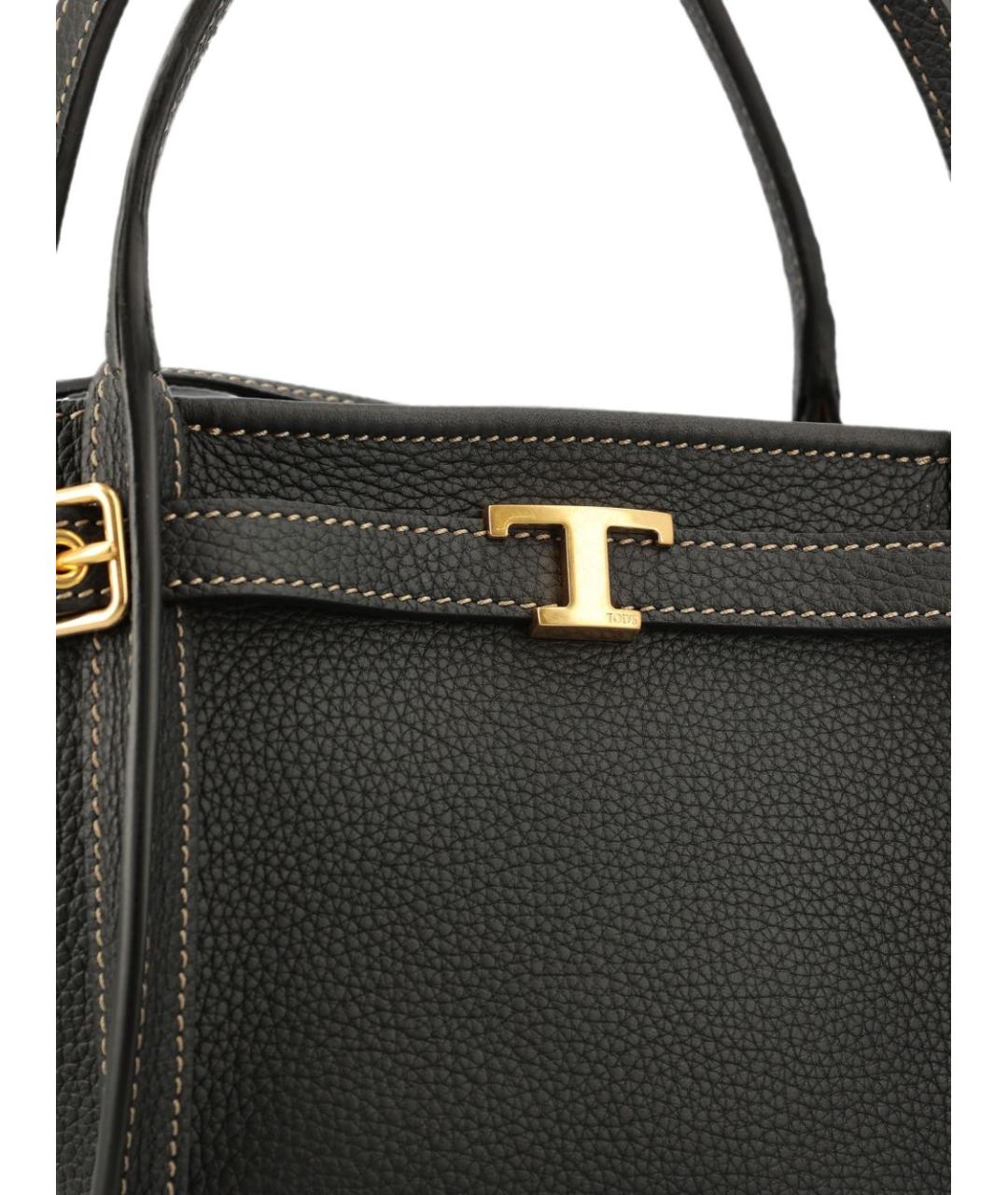 TOD'S Коричневая кожаная сумка тоут, фото 3