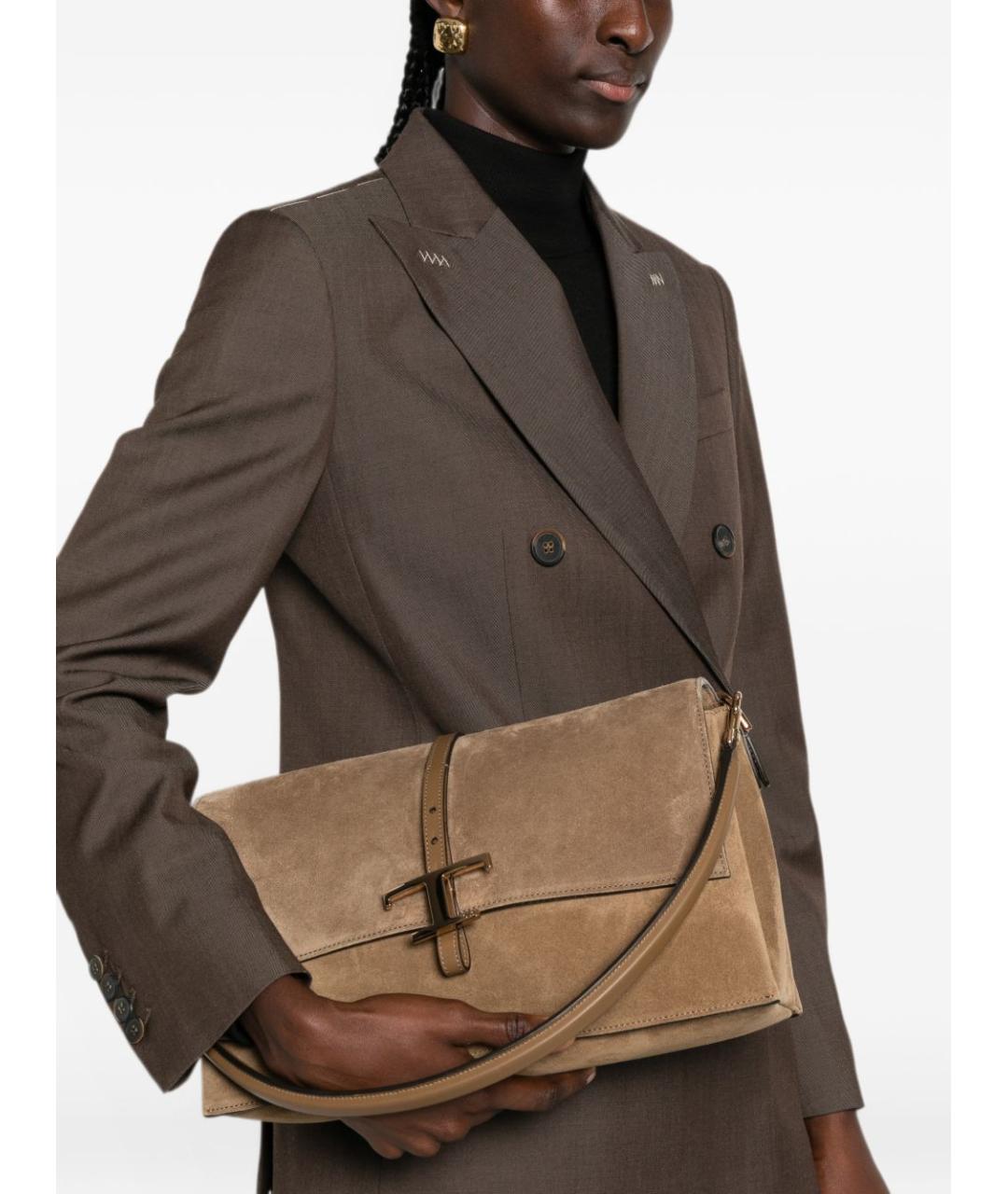 TOD'S Коричневая сумка тоут, фото 5