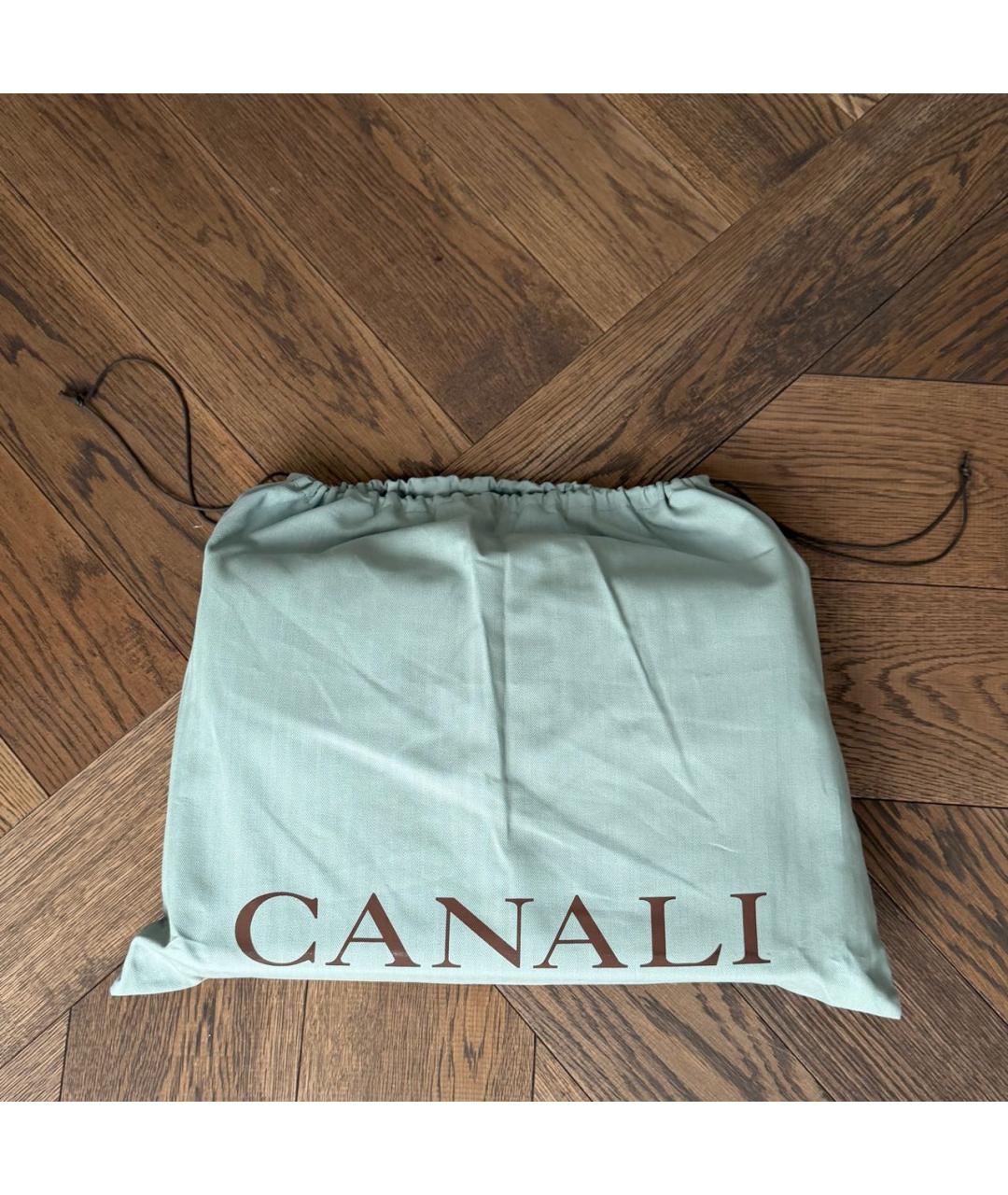 CANALI Черный кожаный портфель, фото 6