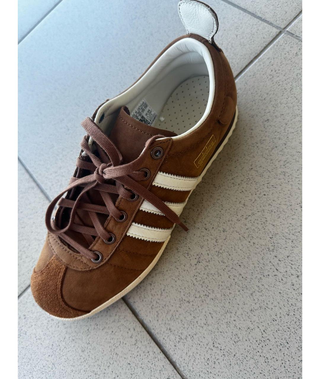 ADIDAS Коричневые замшевые кеды, фото 2