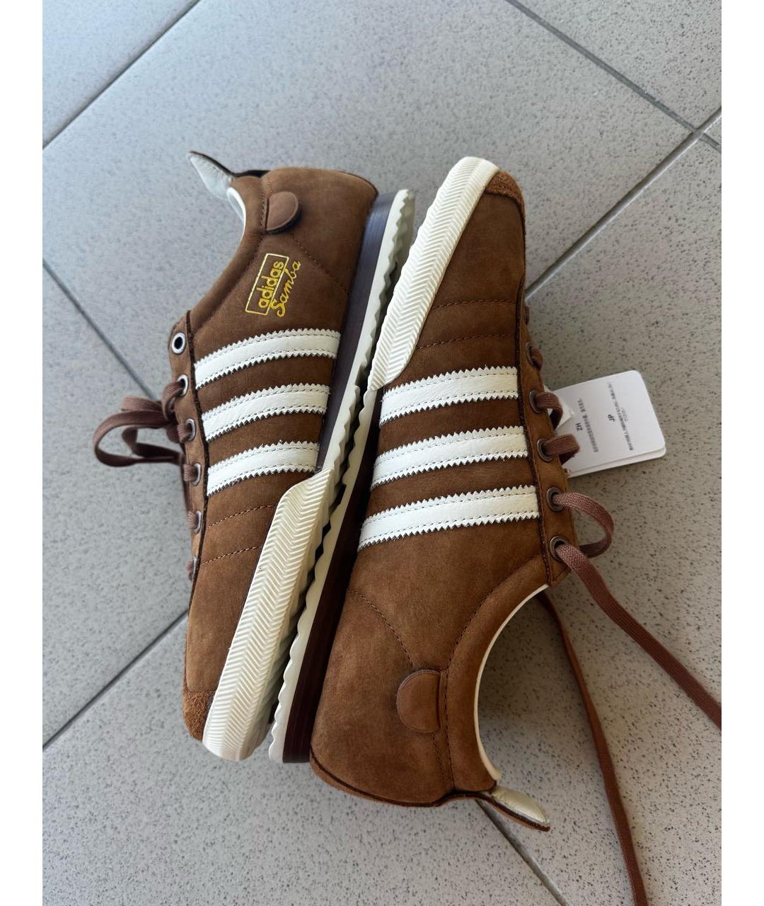 ADIDAS Коричневые замшевые кеды, фото 7