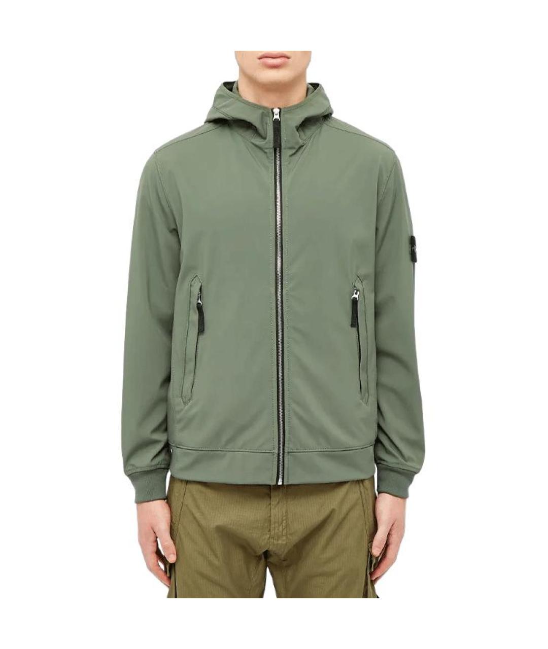 STONE ISLAND Зеленая куртка, фото 3