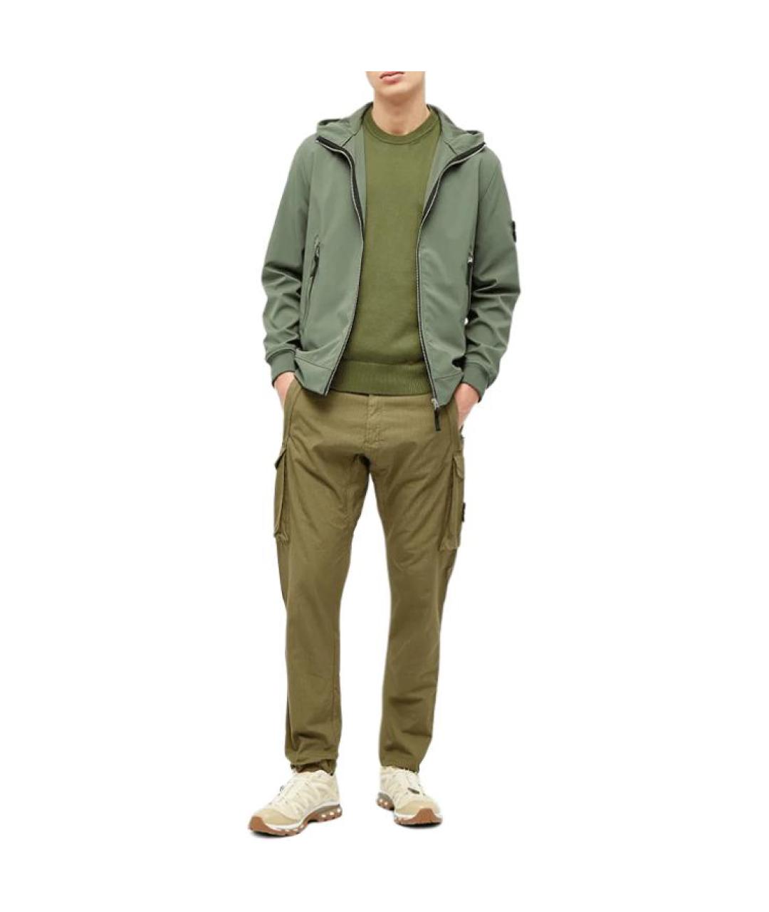 STONE ISLAND Зеленая куртка, фото 2