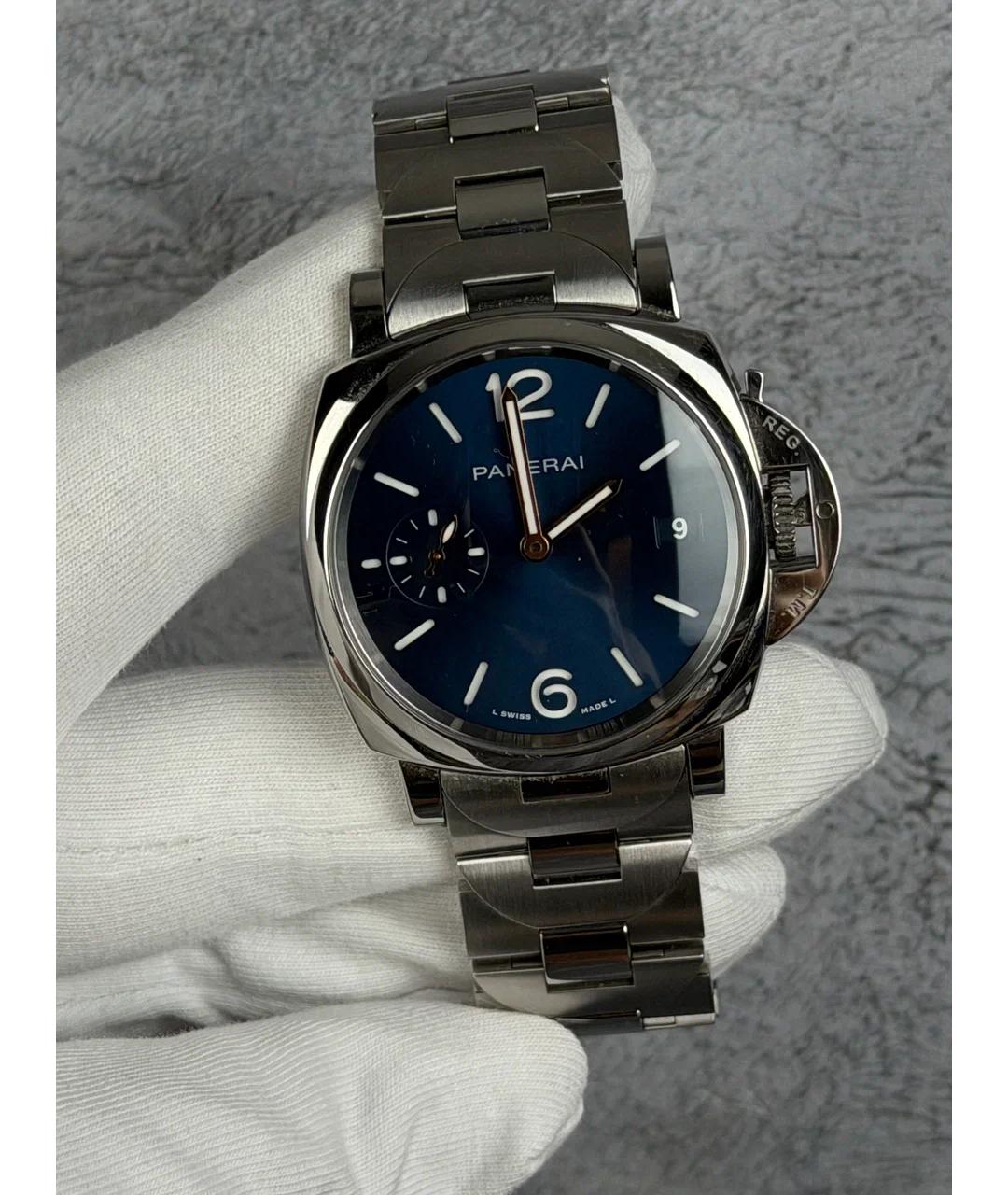 PANERAI Синие металлические часы, фото 2