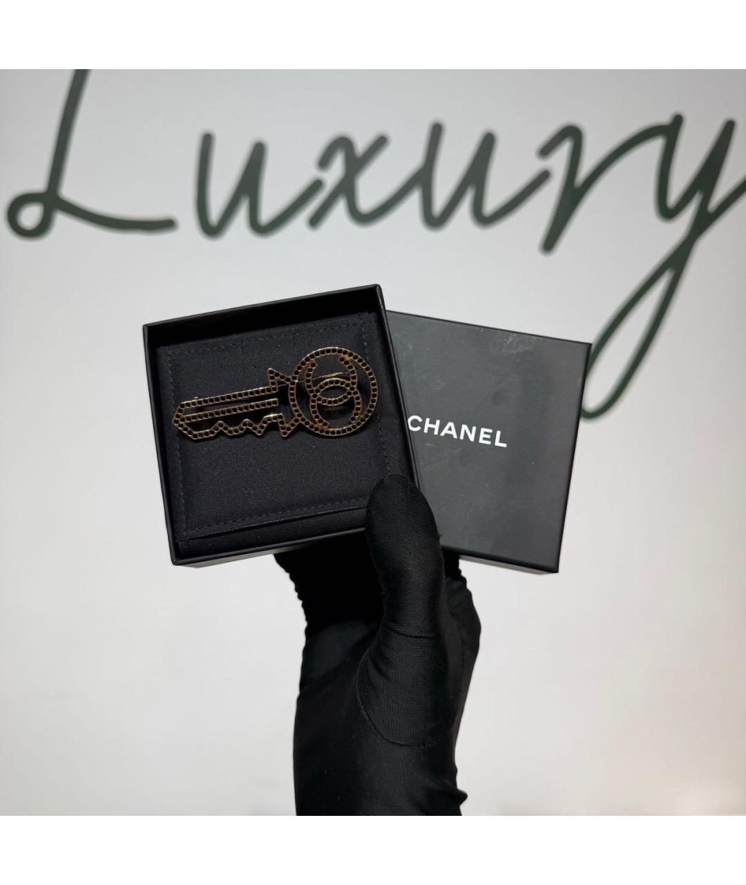 CHANEL Золотая булавка / брошь, фото 2