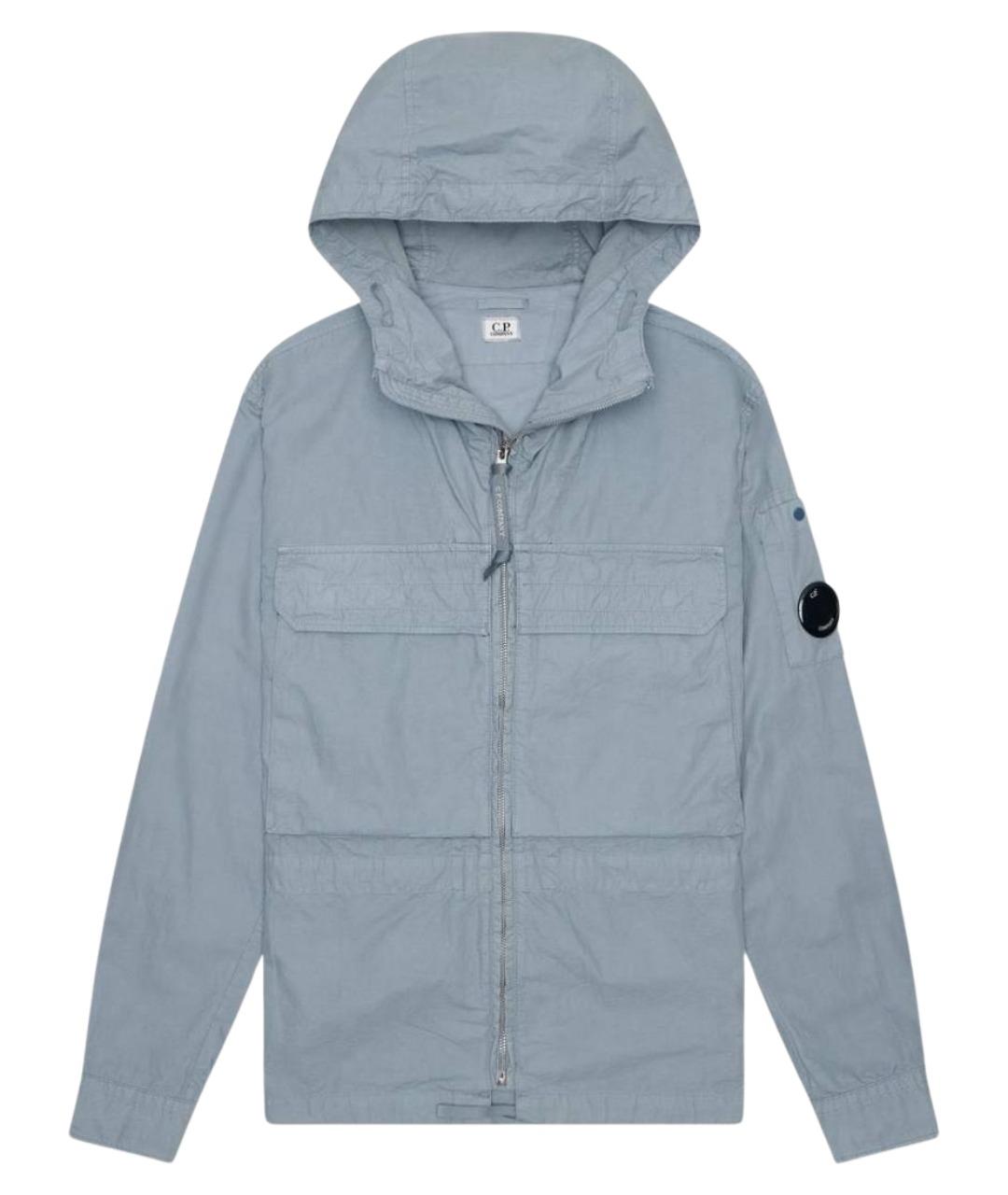CP COMPANY Голубая хлопковая куртка, фото 1