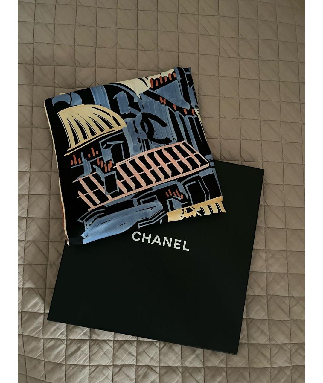 CHANEL Шелковый платок, фото 4