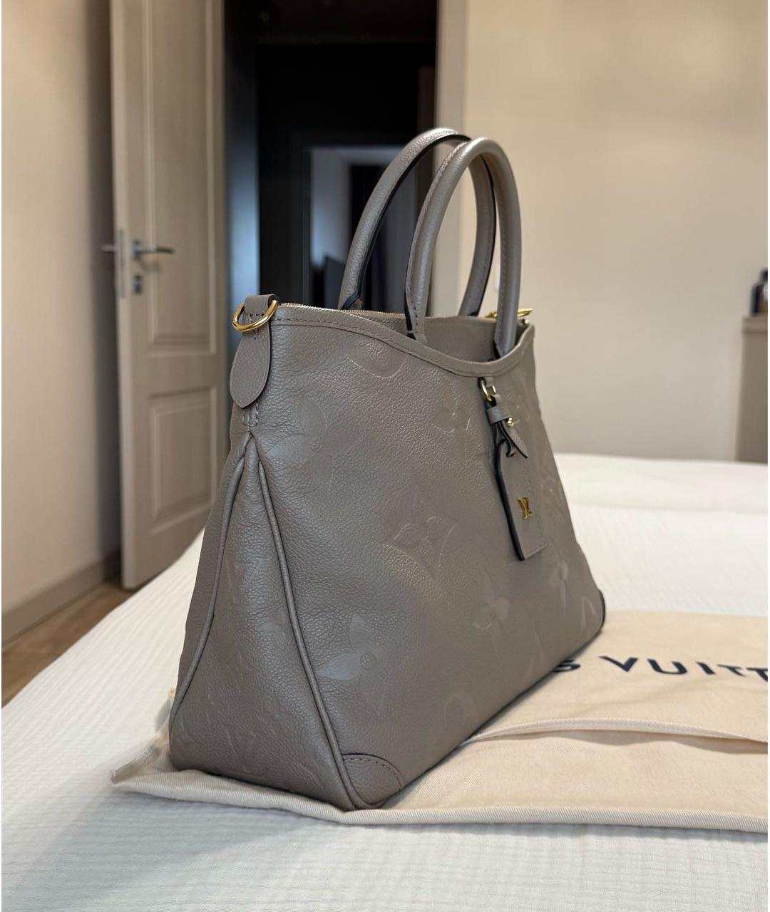LOUIS VUITTON Бежевая кожаная сумка тоут, фото 2