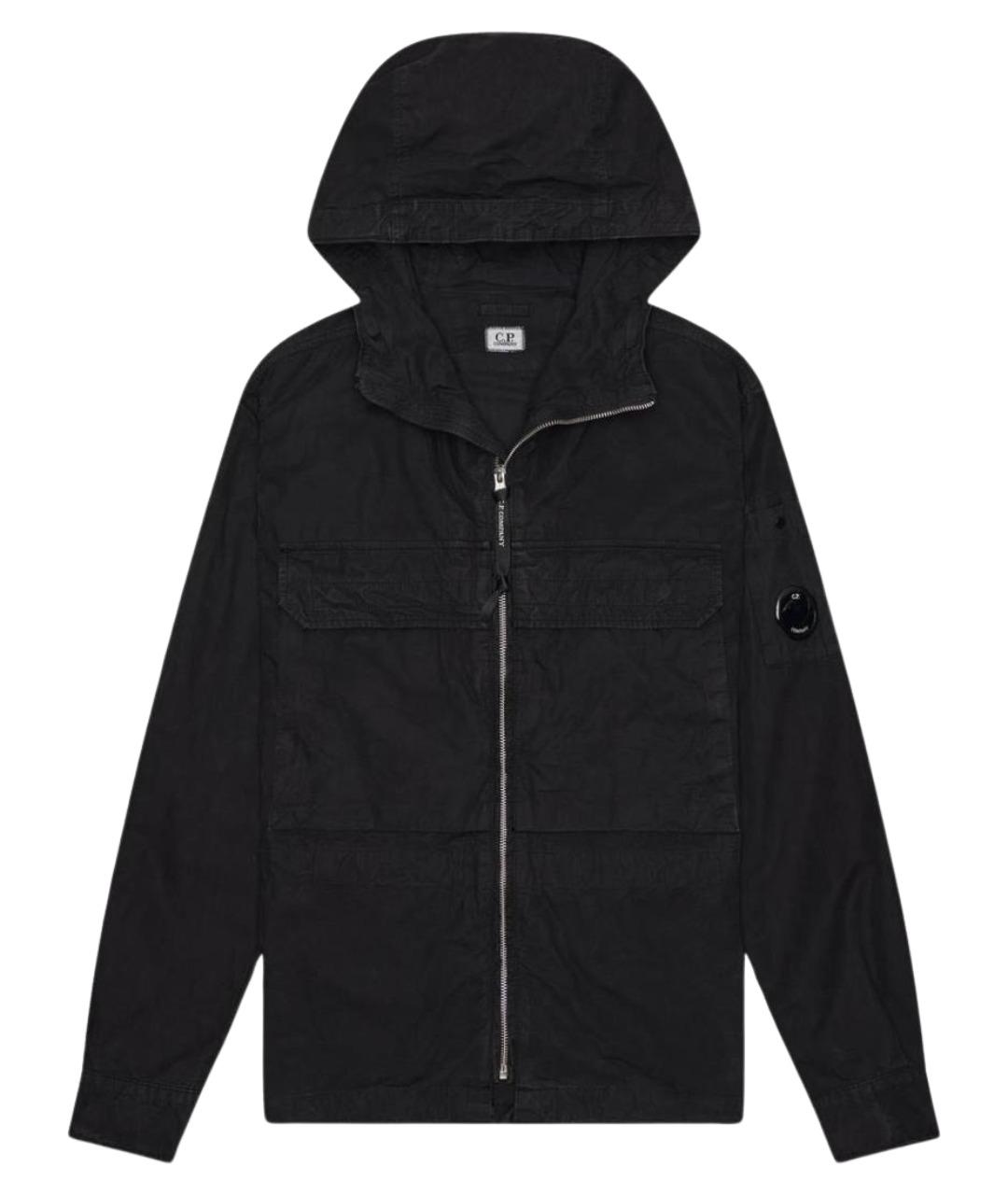CP COMPANY Черная хлопковая куртка, фото 1