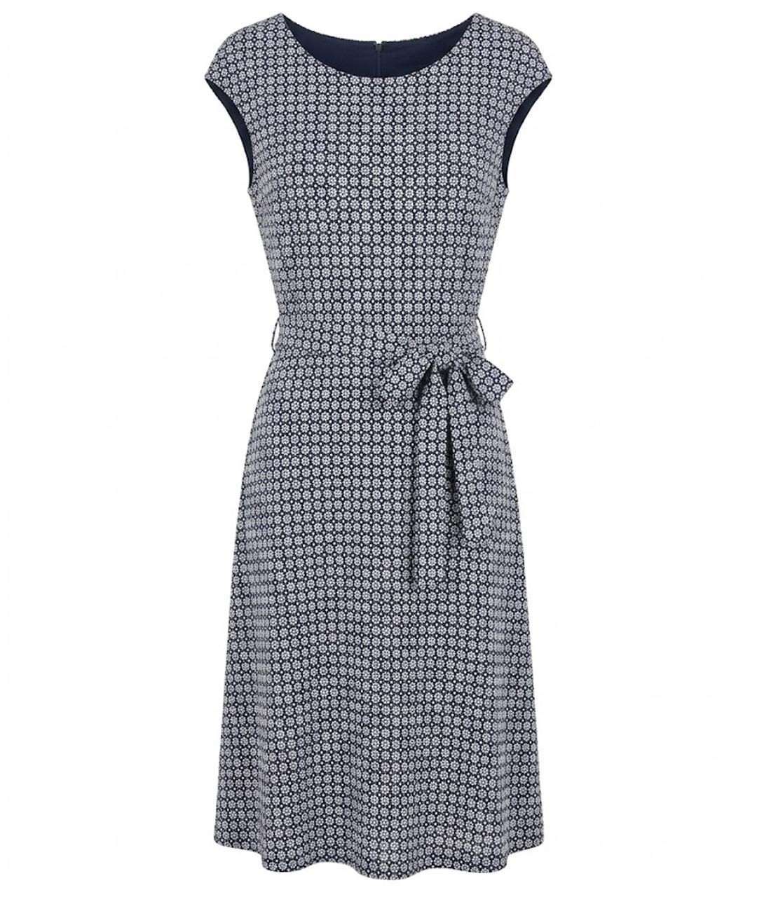 WEEKEND MAX MARA Голубое хлопко-эластановое повседневное платье, фото 1