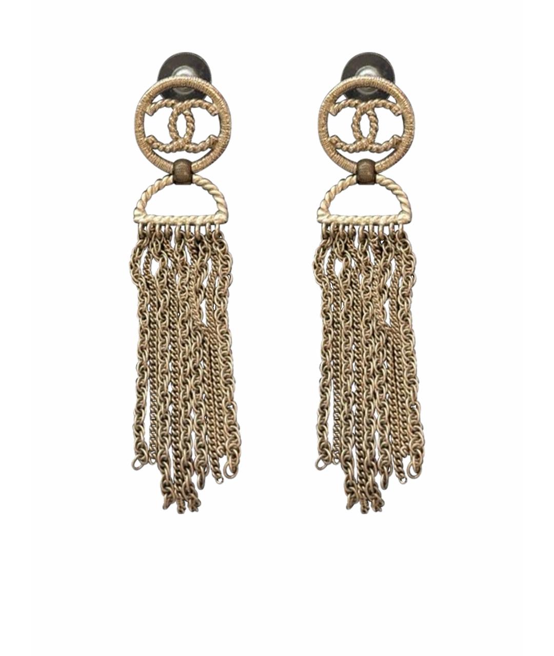 CHANEL Золотые серьги, фото 1