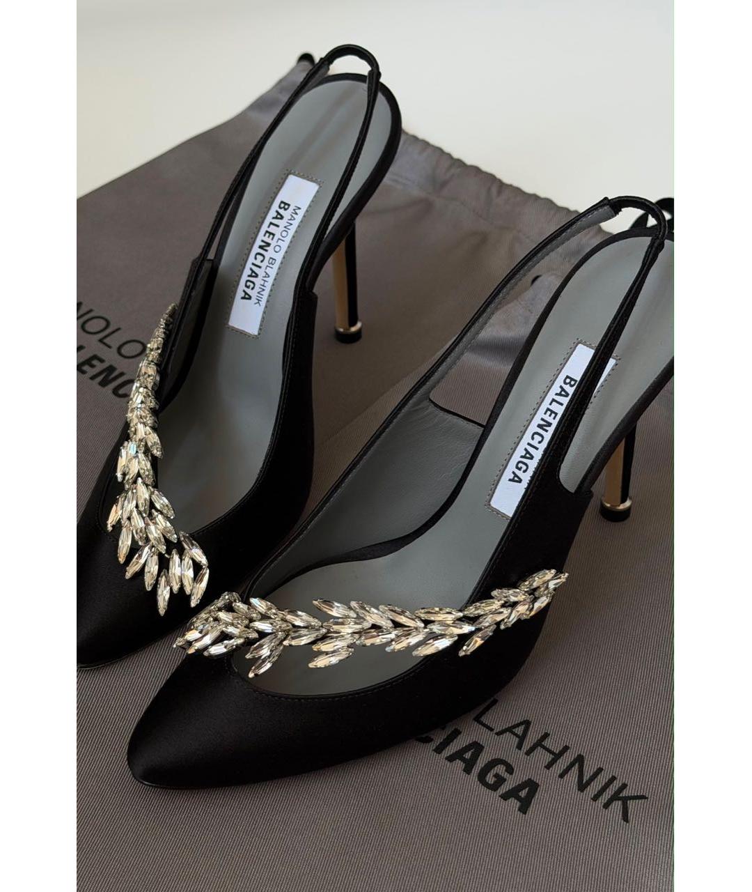 BALENCIAGA Черные текстильные туфли, фото 2