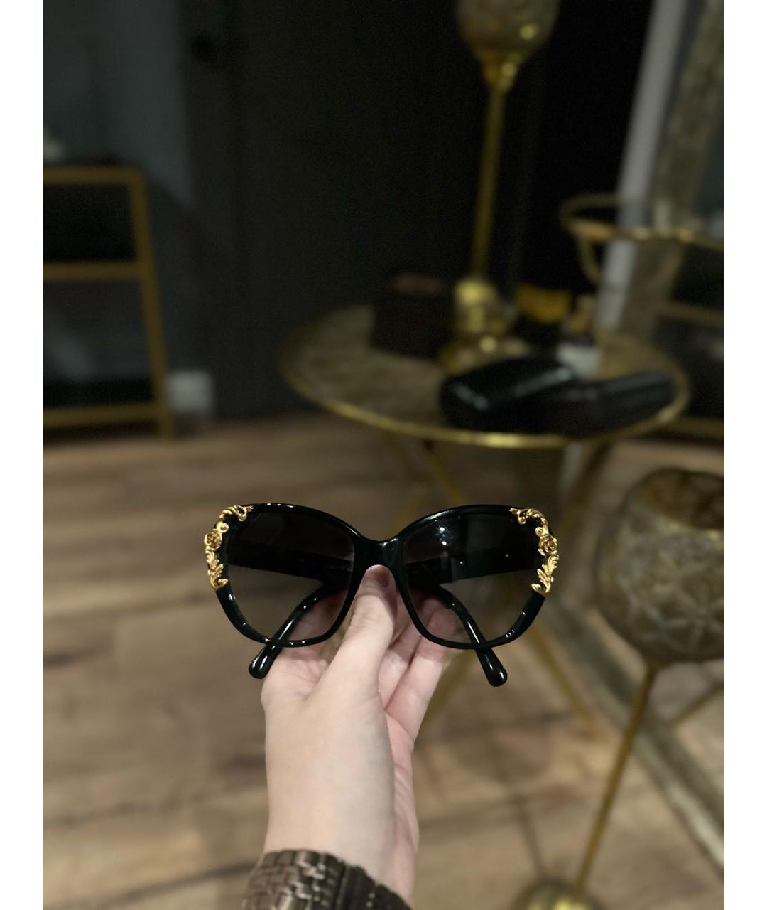 DOLCE&GABBANA Черные пластиковые солнцезащитные очки, фото 6