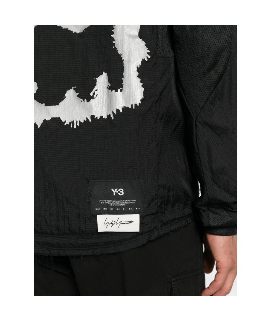 Y-3 Черная полиэстеровая куртка, фото 3